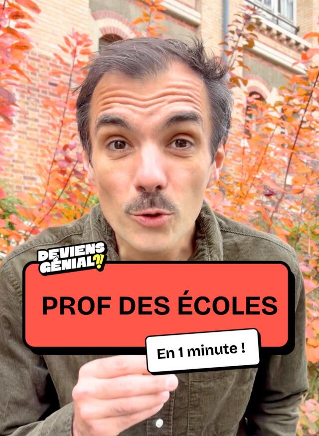 🎬 Le métier de prof des écoles en 1 minute !